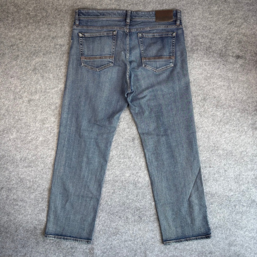 Orvis 1856 Five Pocket Jeans Mens 34x30 Medium Wash Straight Leg Denim Blue